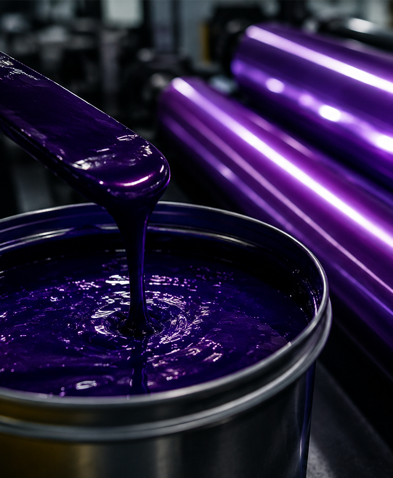 Tintas e Vernizes Ultra Violeta para Flexografia