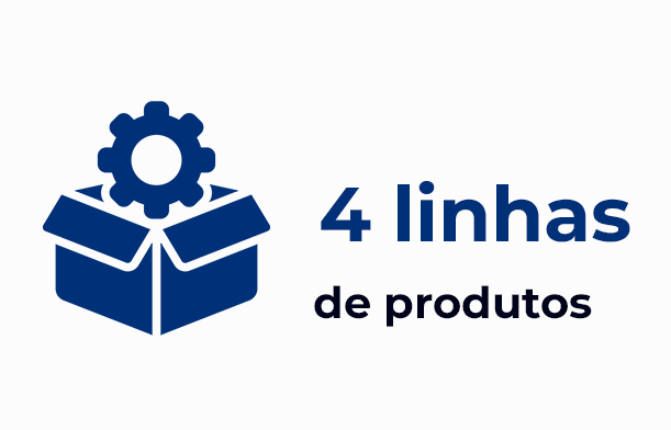 4 linhas de produtos